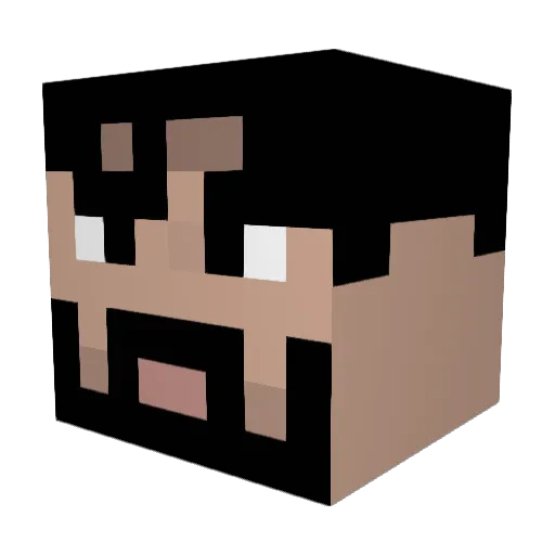 bwvlf Minecraft avatar head, 3D render