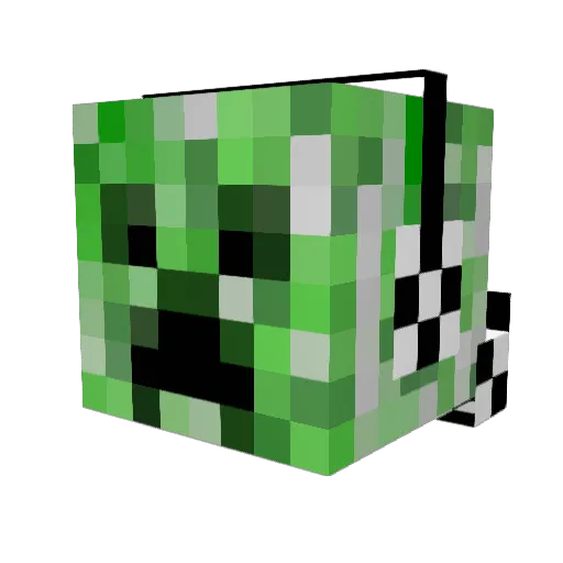 bwzr Minecraft avatar head, 3D render