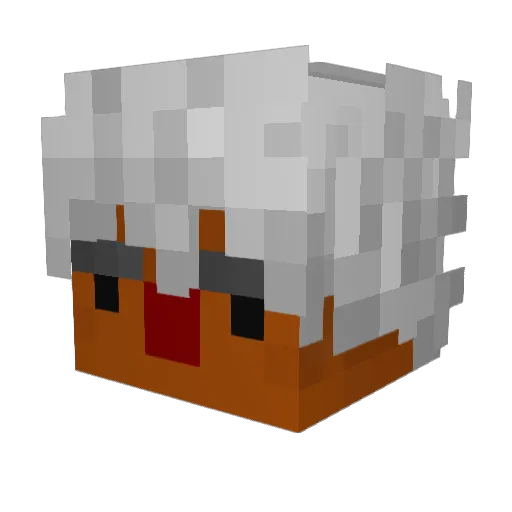 bxd1tokio Minecraft avatar head, 3D render
