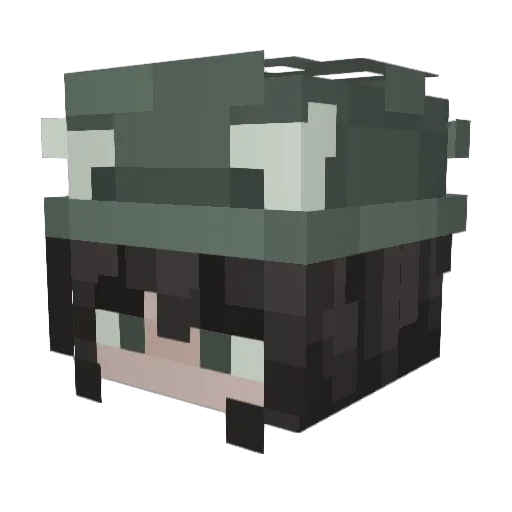 bxeberrie Minecraft avatar head, 3D render