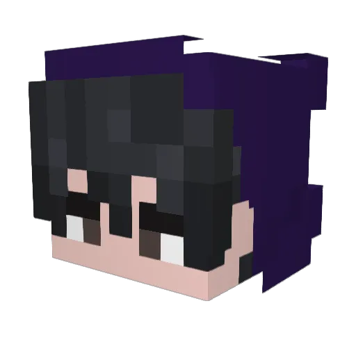 bxesetkk Minecraft avatar head, 3D render