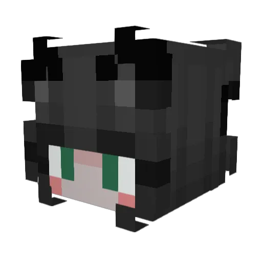 bxk7k Minecraft avatar head, 3D render