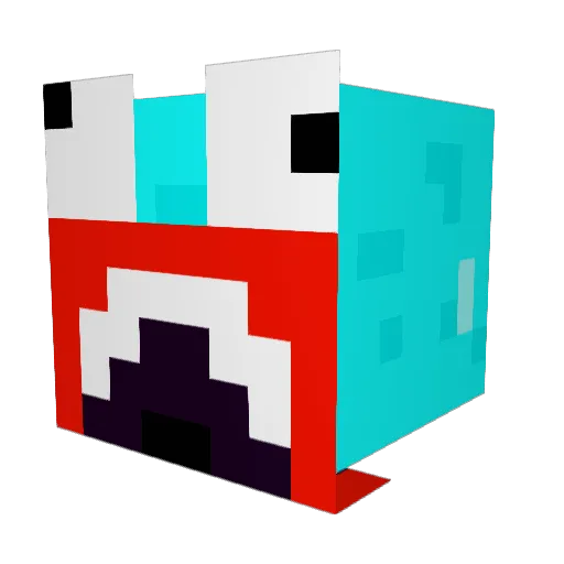 bxllydrxwe Minecraft avatar head, 3D render