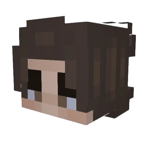 bxmete Minecraft avatar head, 3D render