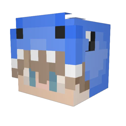 bxsstiii Minecraft avatar head, 3D render