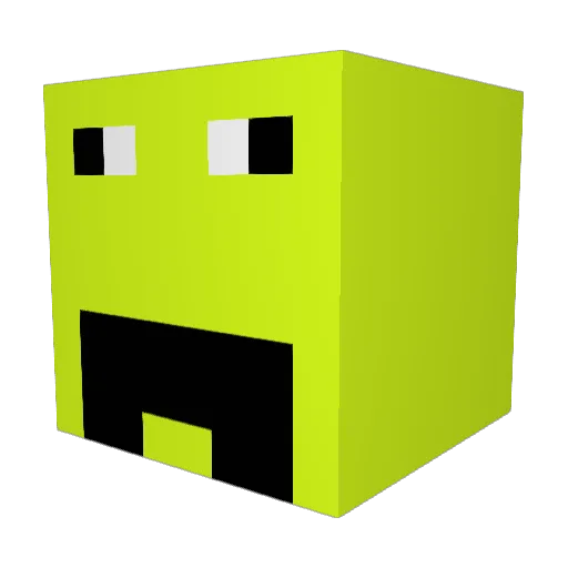 bxstiiii Minecraft avatar head, 3D render