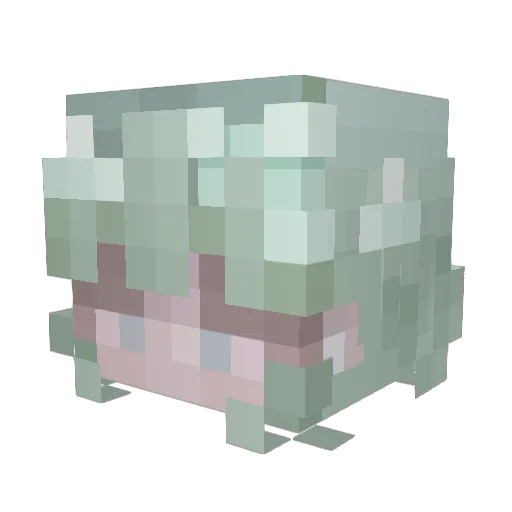bxtheli Minecraft avatar head, 3D render
