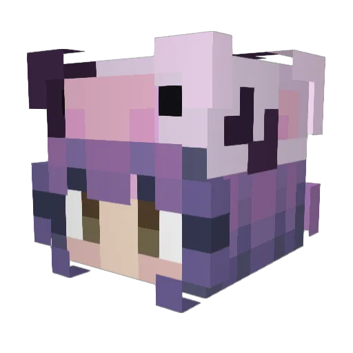 bxwitching Minecraft avatar head, 3D render