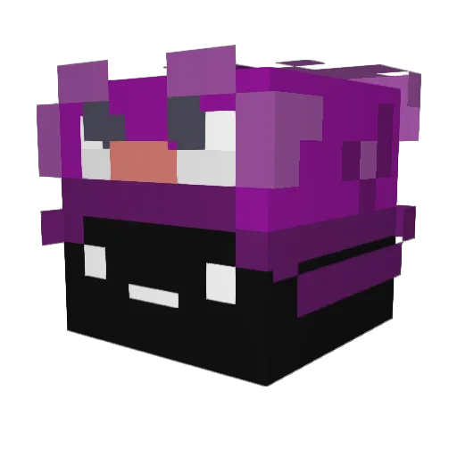 bxxq Minecraft avatar head, 3D render