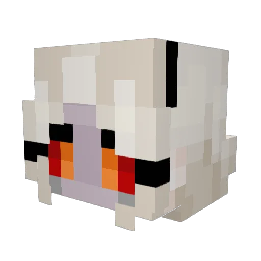bxzq Minecraft avatar head, 3D render