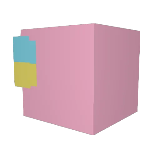by2011 Minecraft avatar head, 3D render