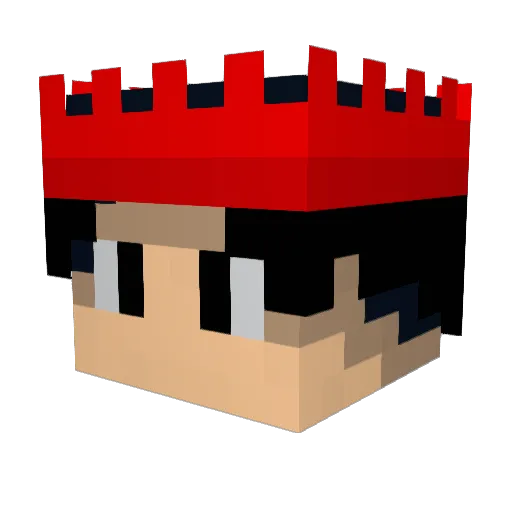 byAmaazee Minecraft avatar head, 3D render