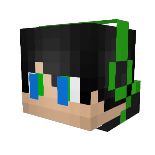 byB4N3 Minecraft avatar head, 3D render