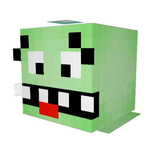 byBeast Minecraft avatar head, 3D render