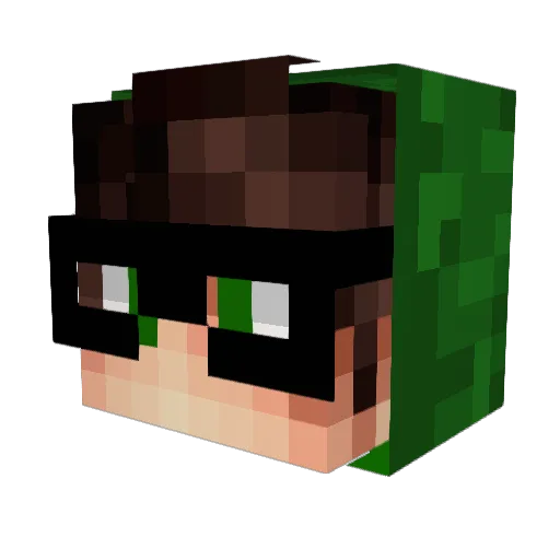 byBlazter Minecraft avatar head, 3D render