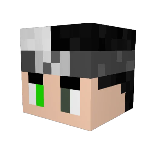 byDaShErTV Minecraft avatar head, 3D render