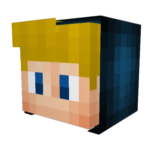 byDrexX Minecraft avatar head, 3D render