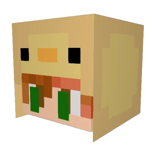 byDuckPvP Minecraft avatar head, 3D render