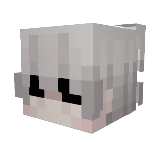 byExez Minecraft avatar head, 3D render