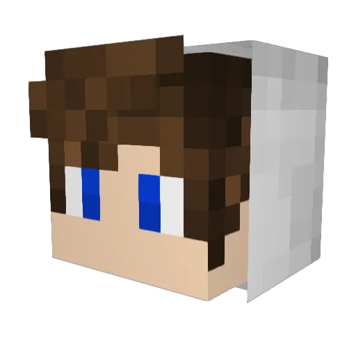 byFlorus Minecraft avatar head, 3D render