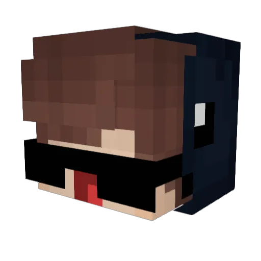 byGuenther Minecraft avatar head, 3D render