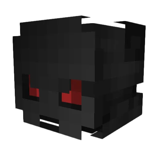 byHedraCrafT Minecraft avatar head, 3D render