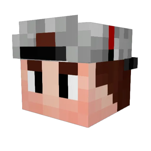 byJojo Minecraft avatar head, 3D render