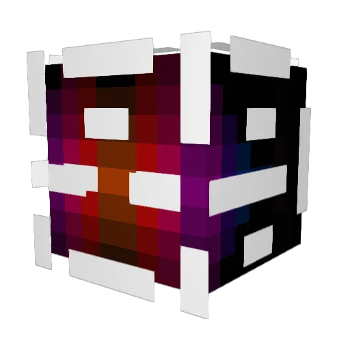 byJusts Minecraft avatar head, 3D render