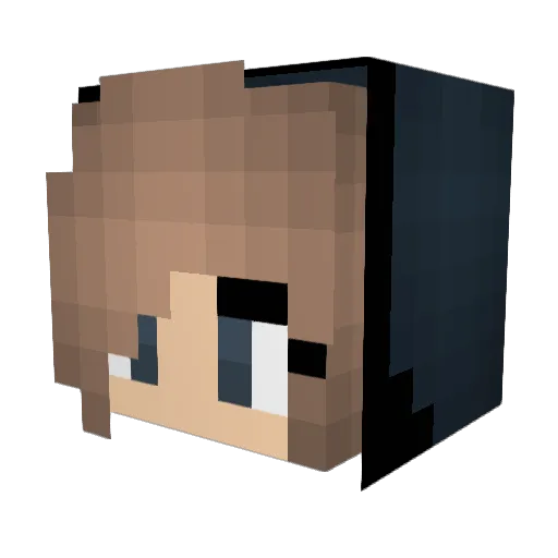 byKathi Minecraft avatar head, 3D render