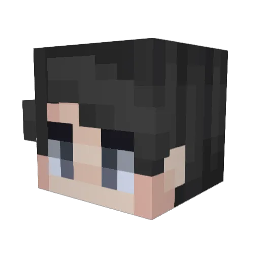 byKerso Minecraft avatar head, 3D render