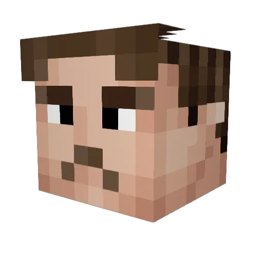 byKev Minecraft avatar head, 3D render