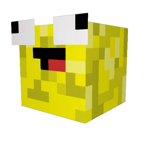 byKoky Minecraft avatar head, 3D render