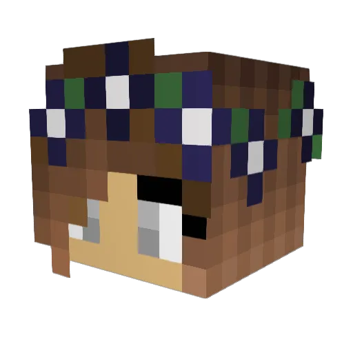 byLeaaa Minecraft avatar head, 3D render