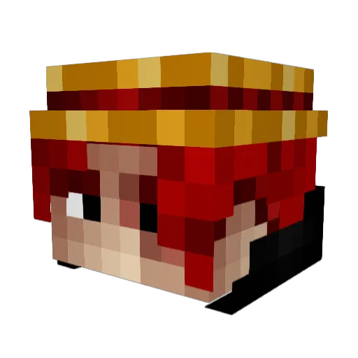 byMaHomie Minecraft avatar head, 3D render