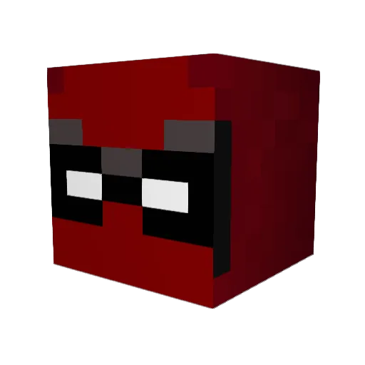 byMathi Minecraft avatar head, 3D render