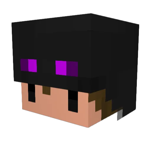 byMod Minecraft avatar head, 3D render