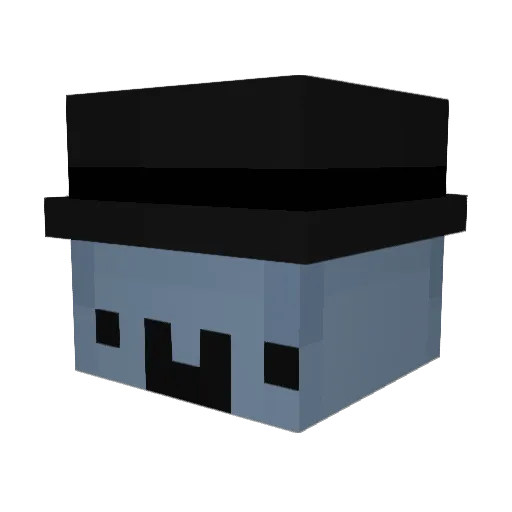 byNaxss Minecraft avatar head, 3D render