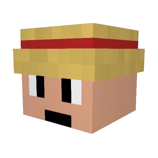 byPEDROKA Minecraft avatar head, 3D render