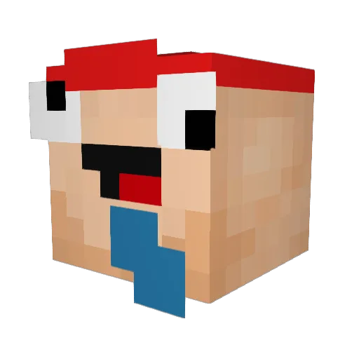 byPex Minecraft avatar head, 3D render