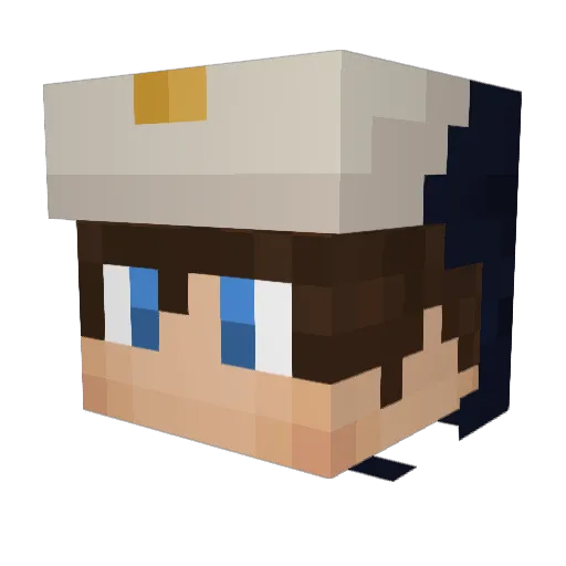 byPingu Minecraft avatar head, 3D render
