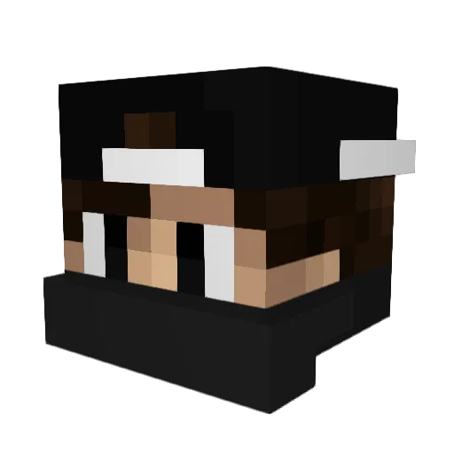 byPlay Minecraft avatar head, 3D render