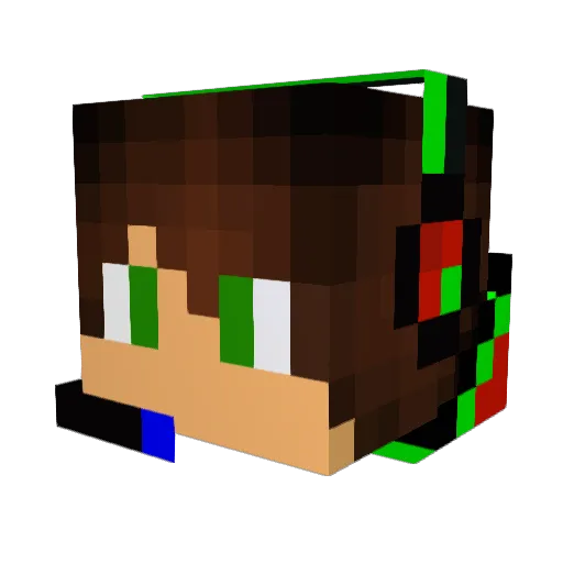 byRaypex Minecraft avatar head, 3D render