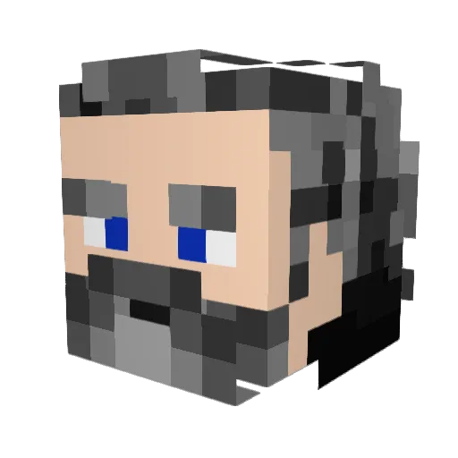 byRock95 Minecraft avatar head, 3D render