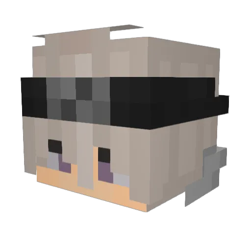 bySarius Minecraft avatar head, 3D render
