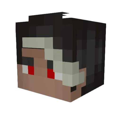 bySay Minecraft avatar head, 3D render