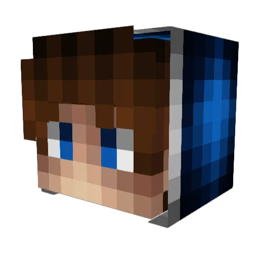 bySpyrex Minecraft avatar head, 3D render
