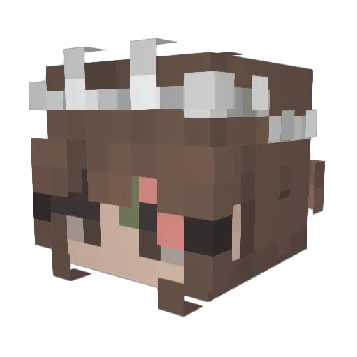 byStephy Minecraft avatar head, 3D render
