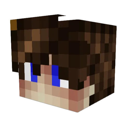 byStermi Minecraft avatar head, 3D render