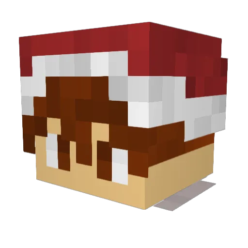 byStibe Minecraft avatar head, 3D render