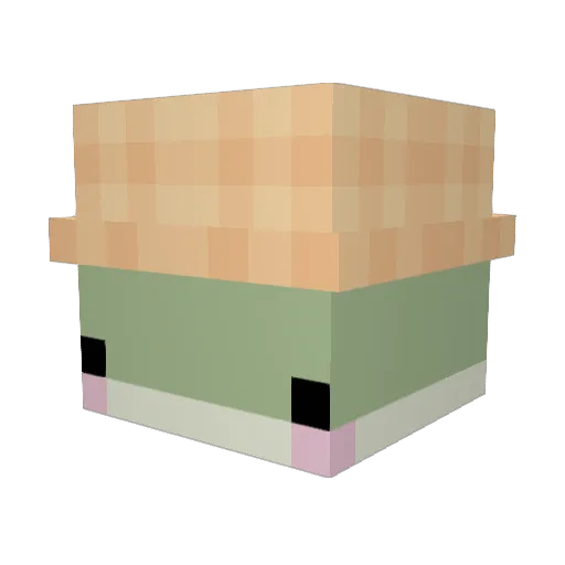 bySyrex Minecraft avatar head, 3D render